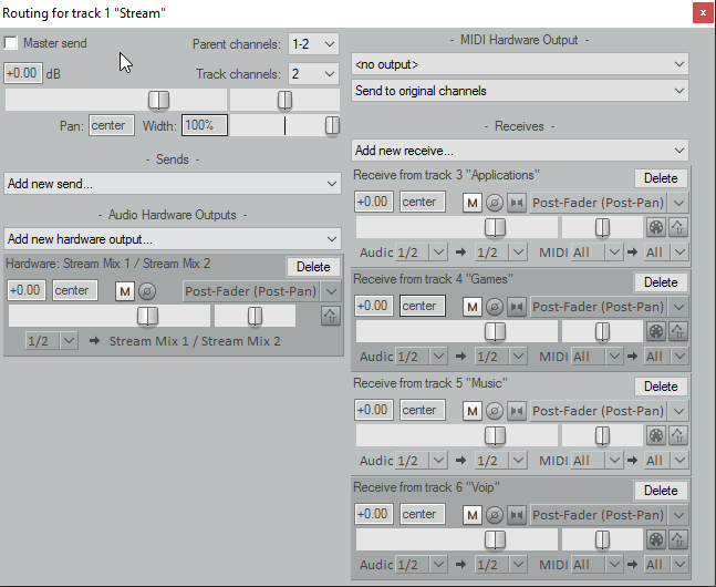 Routing panel